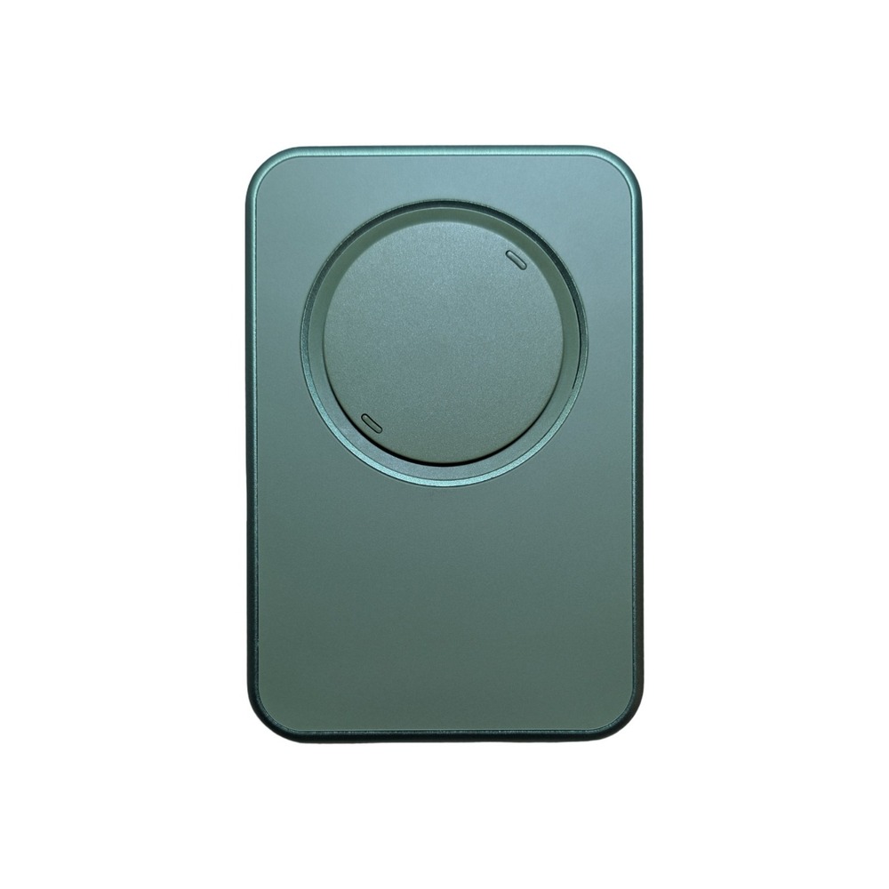 Gg4-O OhSnap Snap Magnetic MagSafe Phone Grip RFID Card Wallet - Crocodile Green